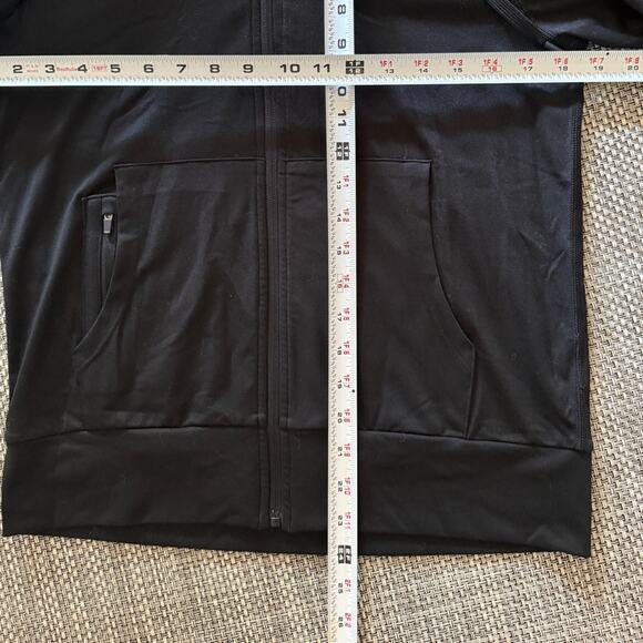 QUINCE Flowknit 4 Way Stretch Full Zip Quick Dry Sweat Wicking Hoodie S Black - Picture 5 of 5